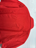 New Men’s ELY Cattleman Western Red Short Sleeve Pearl Snap 17 XL V-7