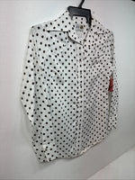 New Women’s Dickson Jenkins Polkadot Long Sleeve Pearl Snap Size 32 MM-3