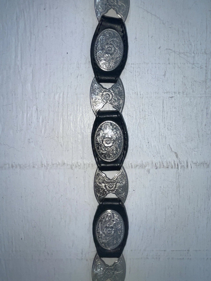 New Blacks Genuine Leather Silver Pendent XXL BELT #398402 NN-109