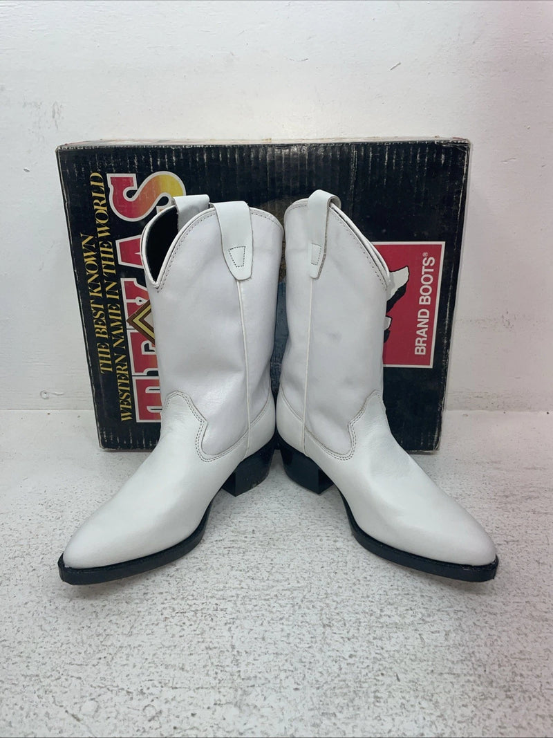 New Kids White With Fringe Texas Brand Cowboy Boots. C 2697 13.5 13 1/2 D. 23-90