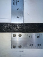 New Black Genuine Leather Tooled 28” Belt #WF502 JJ-115