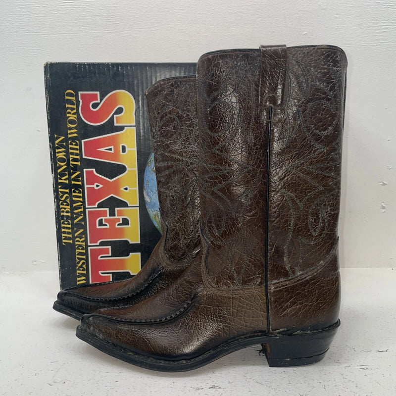 New Women’s Brown Texas Brand Cowboy Boots. 30 9.5 9 1/2 C. 15-158