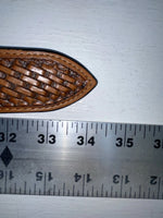 New Brown Genuine Leather Nocona Weaved And Pendent 28” Belt #2216448 NN-18