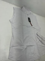 New Women’s White Tough1 Sleeveless English Riding Shirt Under Arm Vent. 42 G-23