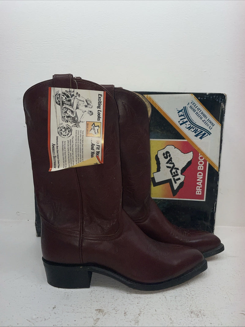 New Men’s Red Texas Brand Cowboy Boots. 7863 10 D. 7-12