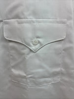 New Men’s Panhandle White Long Sleeve Button Up 18 2XL F-59