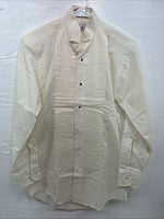 New Classix Yellow Long Sleeve Button Up English Short 30/31 XS X-87