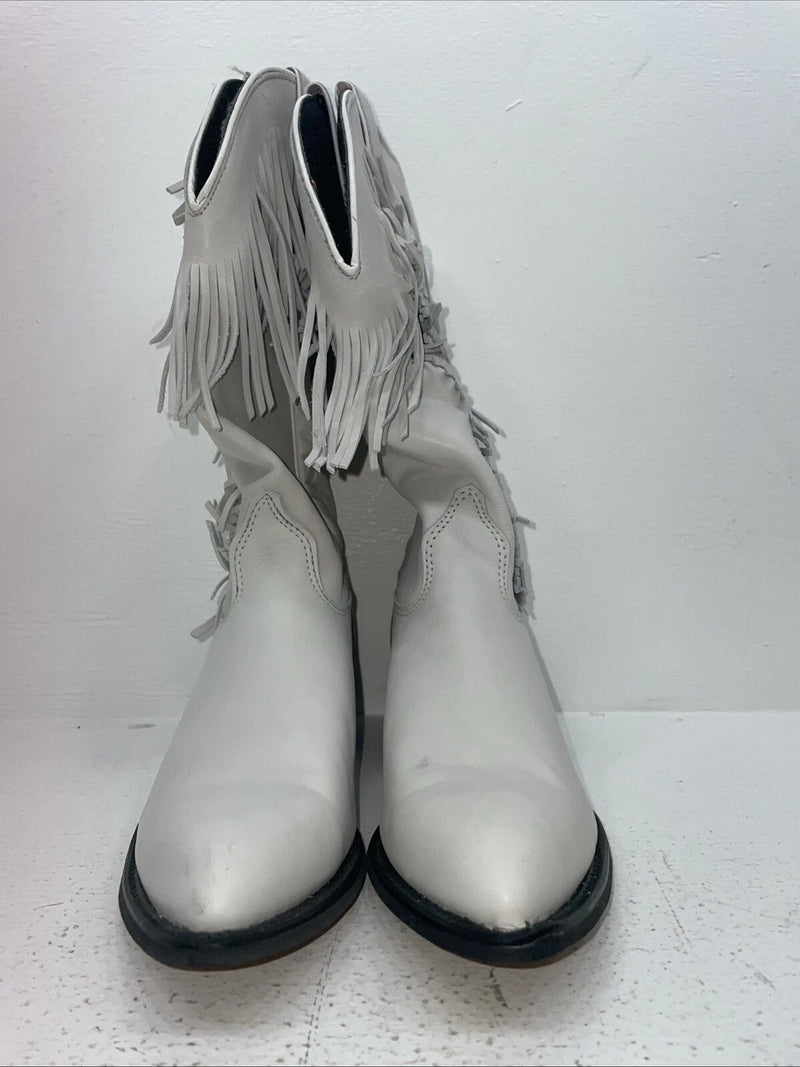 New Women’s White Capezio Cowboy Boots. L 697 8.5 8 1/2 M. 15-21