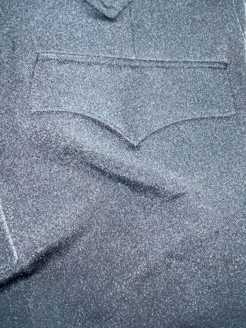 New Vintage Black Circle S Polyester Pants #CP4793 SS-18
