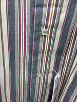 New Men’s ELY Cattleman Multicolor Stripe Short Sleeve Pearl Snap 3XL M-82