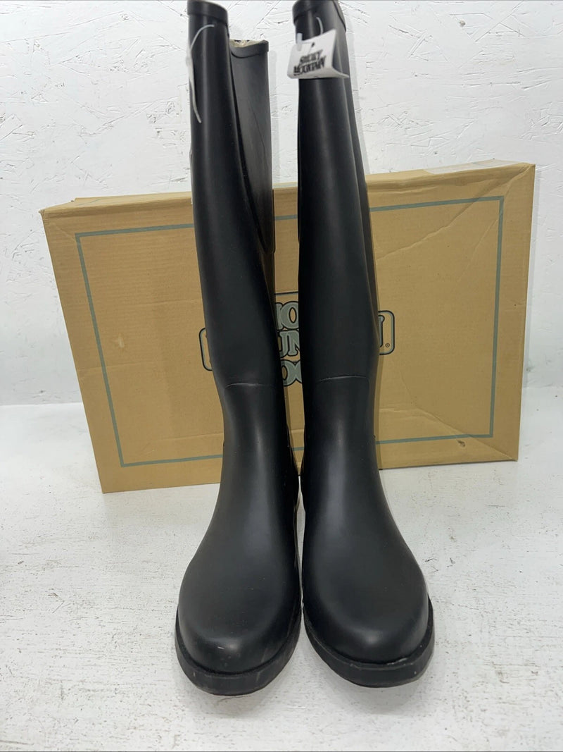New Women’s Black Rubber Boots. 6705 7 M. 18-92