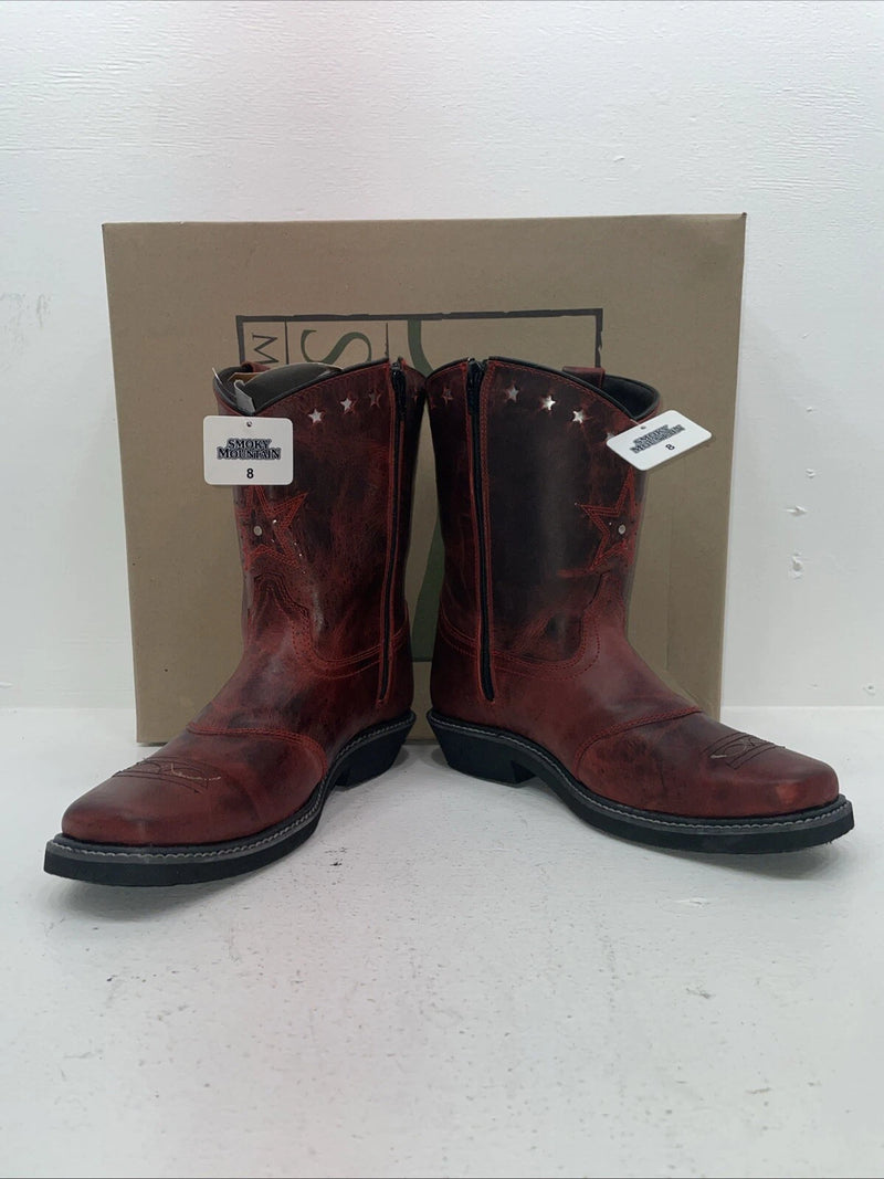 New Women’s Red Smoky Mountain Cowboy Boots. 6452 8. 16-54