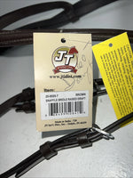 New Silver Fox Brown Draft Snaffle Bridle #20-8555-7 BB-14