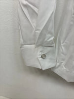 New Women’s Trail Ridge White Blue Long Sleeve Half Zip Size 36 TT-95