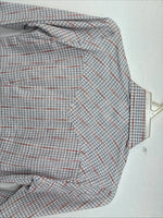 New Women’s Dan River Red Plaid Long Sleeve Pearl Snap Size 10 KK-45