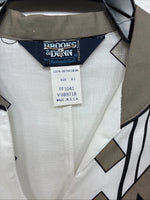 New Women’s Brooks & Dunn Tan Designed Long Sleeve Button Up XS MM-114