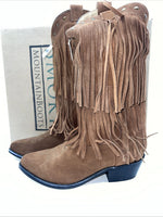 New Women’s Brown Fringe Smoky Mountain Cowboy Boots. 6566 M 6.5 6 1/2. 19-142