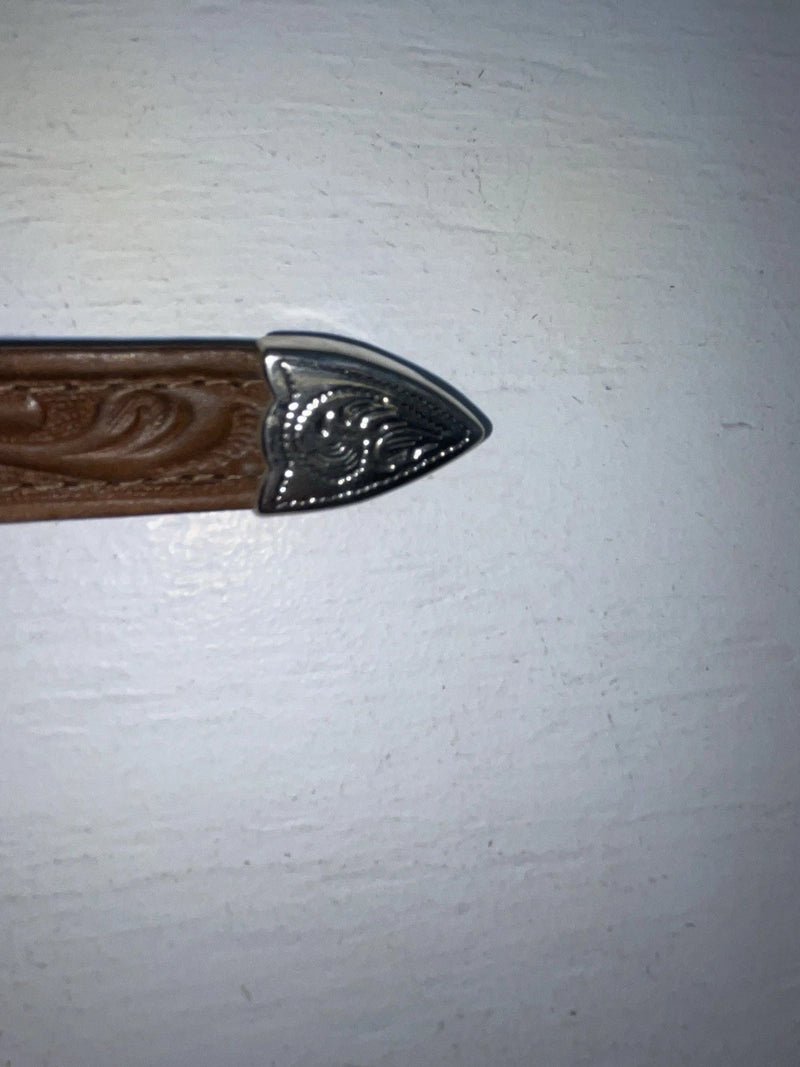 New Brown Genuine Leather Acme Tooled 28” Belt #5022 JJ-161