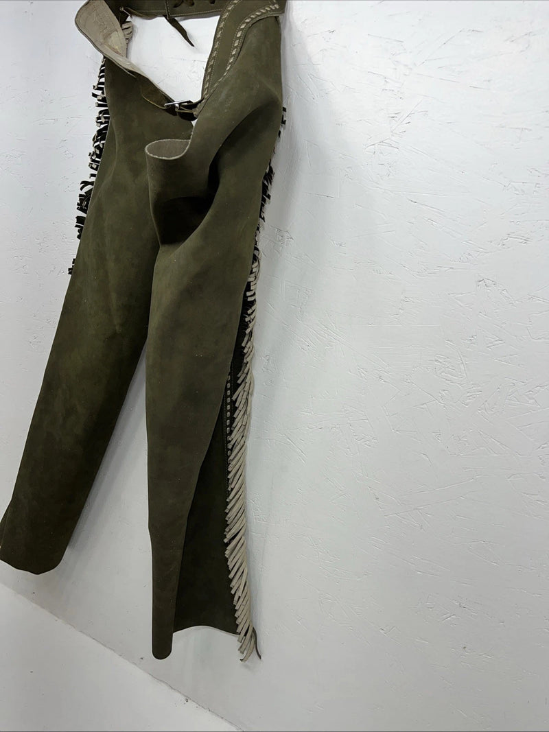 New Green Chap-panel Show Chaps Adjustable Waist 37” N-40