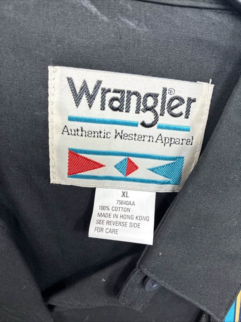 New Women’s Wrangler Black Deigned Long Sleeve Button Up XL II-47
