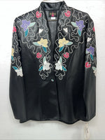 New Women’s Black Wildfire Western Show Jacket XS #77872 G-604