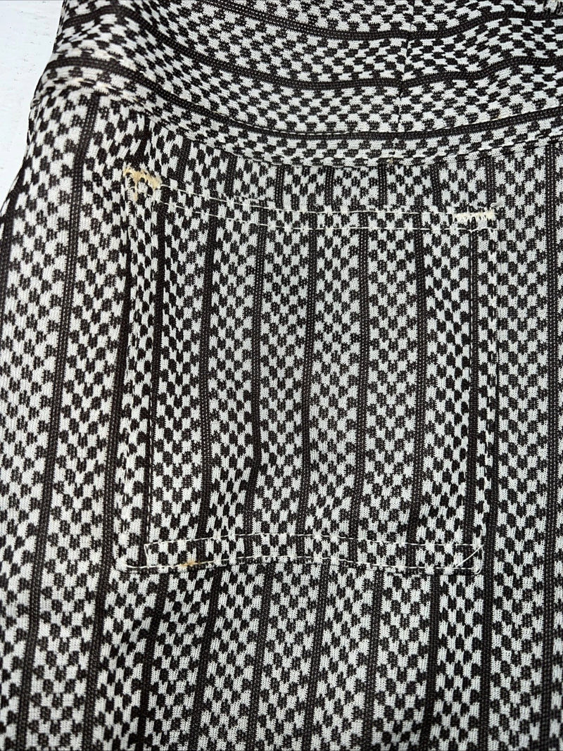 New Vintage Panhandle Slim Brown White Checkered Pants #8042 NN-148