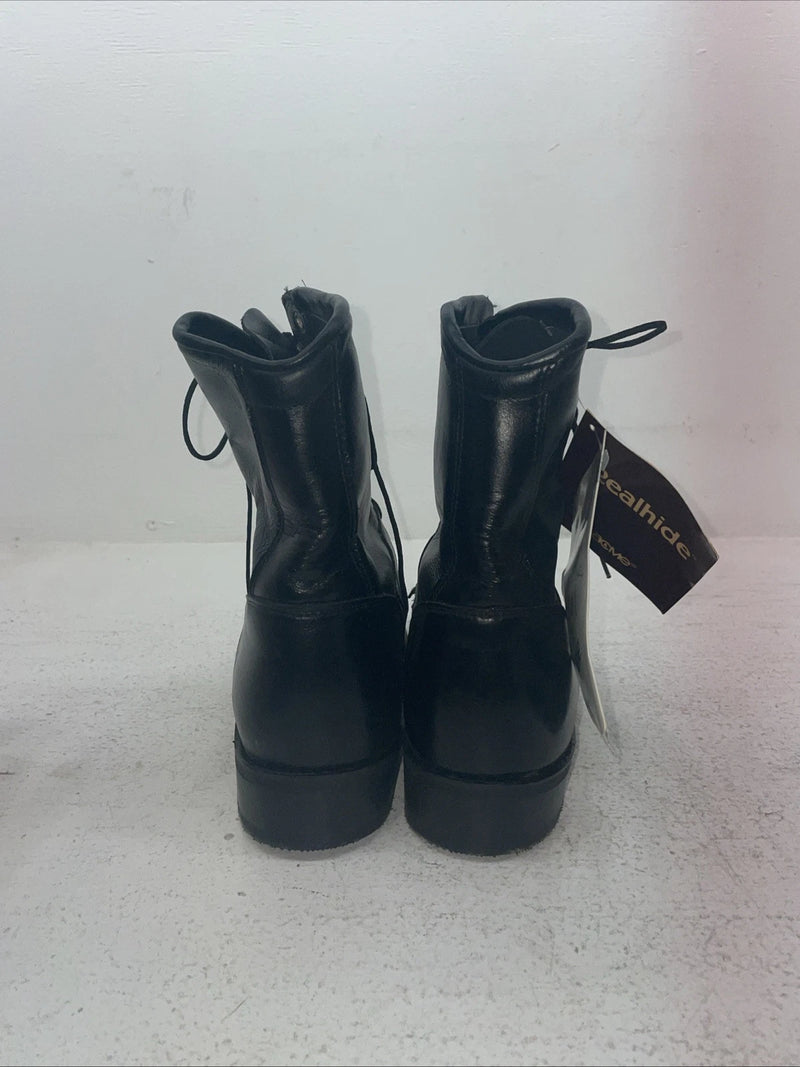 New Men’s Black Lace Up Acme Cowboy Boots. 5790 9 E W. 3-81