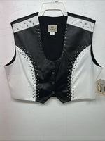 New Women’s Black White 1849 Authentic Ranchwear XXXL Show Vest WW-42