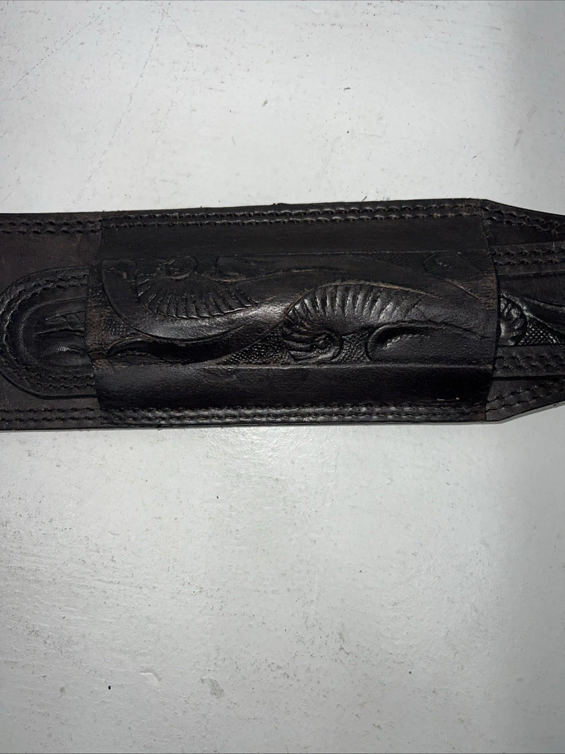 New Tough 1 Black Leather Flank Back Cinch. #56-1562 S-52