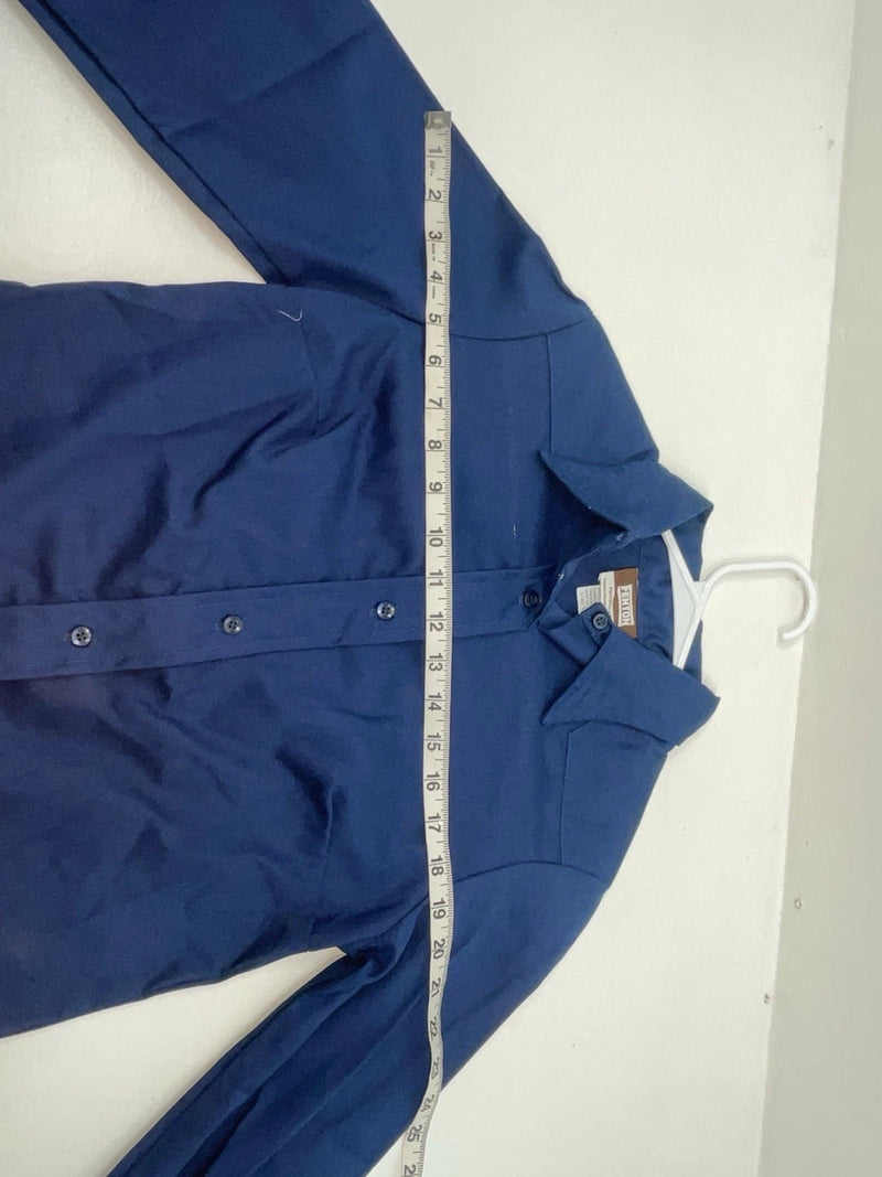 New Women’s Blue Fenton Long Sleeve Button Up Shirt #5328 3B-53