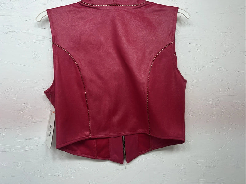 New Women’s Pink 1849 Authentic Ranchwear Western Show Vest XS G-610