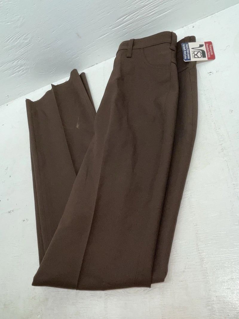 New Vintage Brown Dickson Jenkins Polyester Pants #5510 XX-33