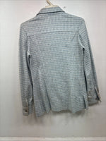 New Women’s Lee Blue Design Long Sleeve Button Up Jacket Size 11 KK-42