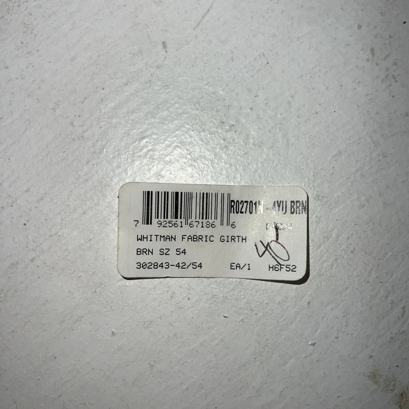 New Brown Whitman Fabric 54” #01039994 Girth BB-30