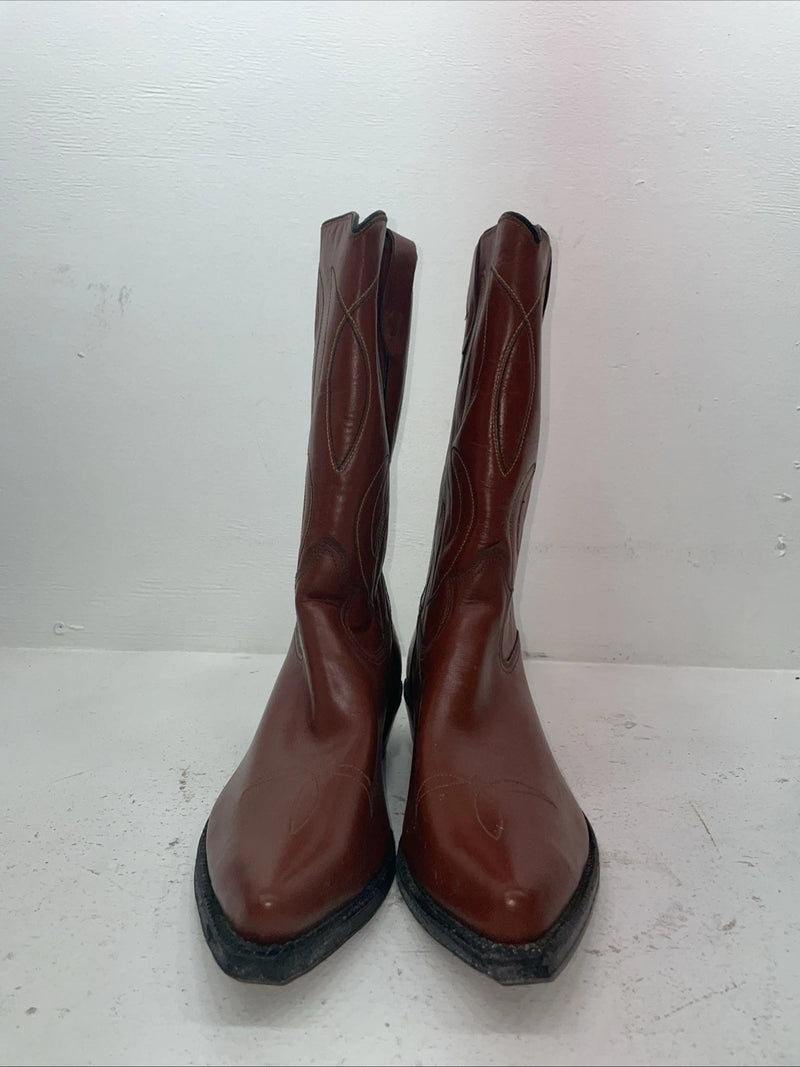 New Men’s Brown Rodeo Cowboy Boots. 5044 10.5 10 1/2 D. 8-27