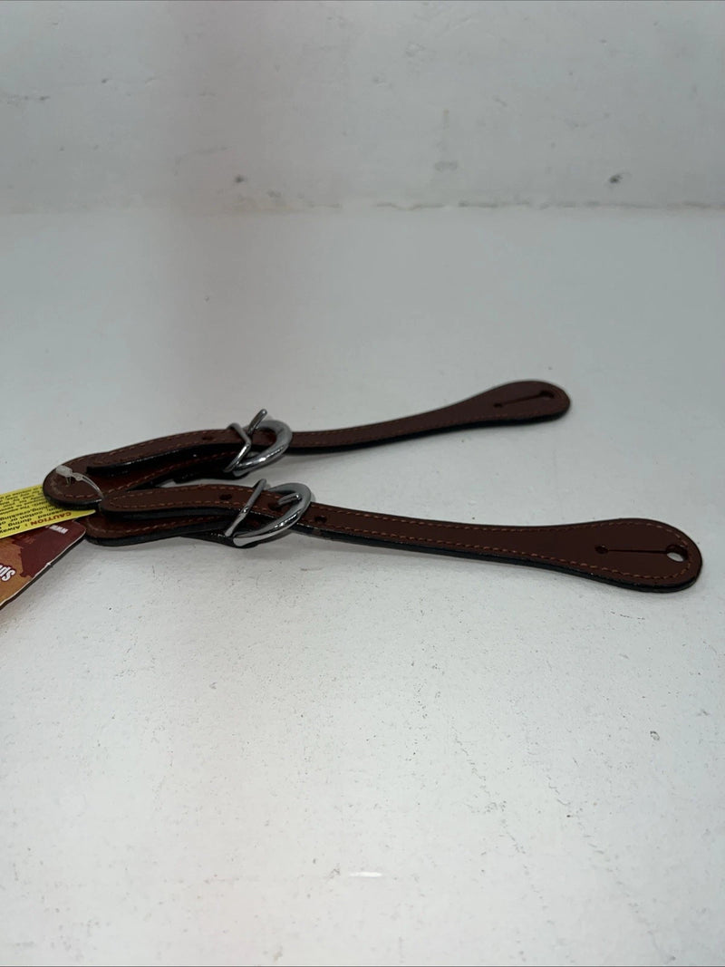 New Tough 1 Brown Leather Spur Straps #78-3643 3C-24