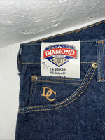 New Men’s Diamond Cut Regular Fit Denim Jeans. 19/20x36 J-21