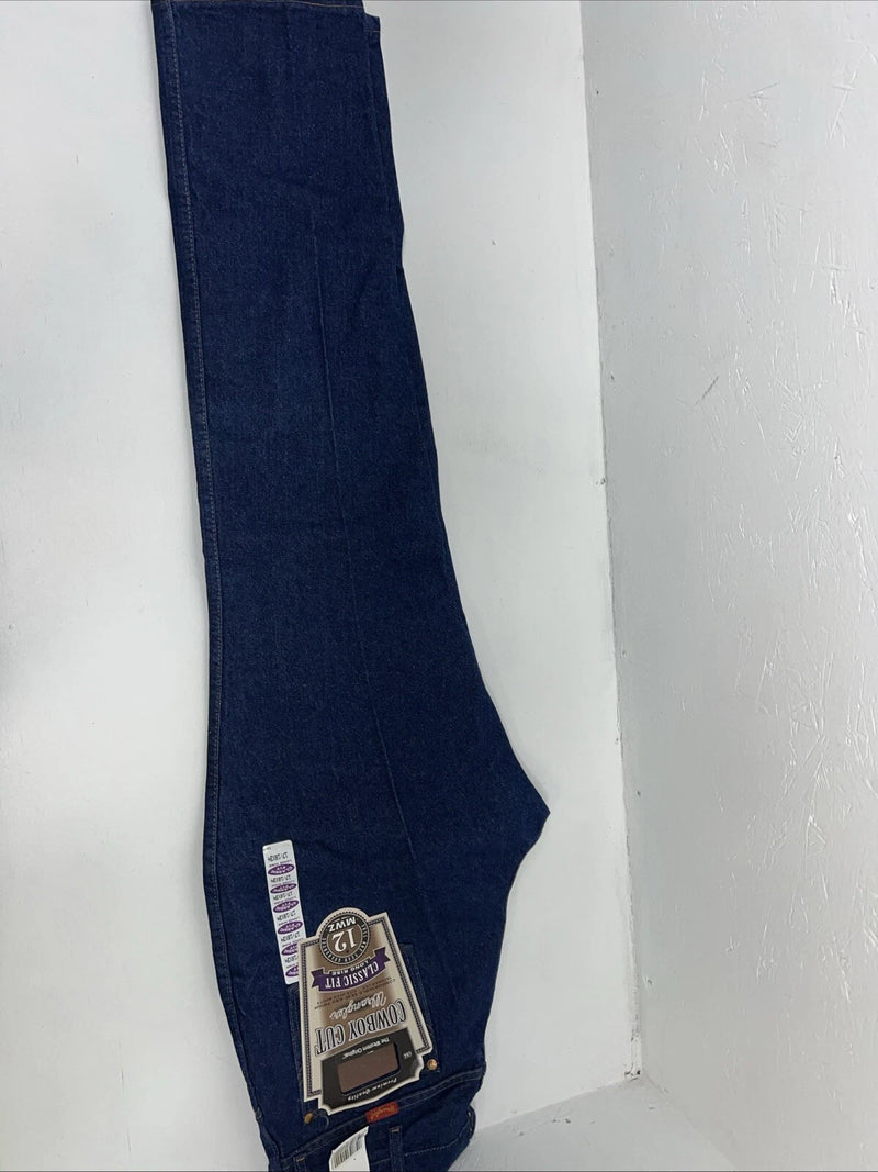 New Men’s Cowboy Cut Classic Fit Wrangler Denim Jeans. 17/18x34 F-37