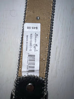 New Black Genuine Leather Blazin Roxx Silver Bling Cross S Belt #N3510401 Z-103