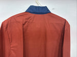 New Women’s Cowboy Threads Orange Blue Short Sleeve Button Up Medium YY-86