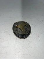 New Women’s Western Express Inc Gold Copper Horse Head Belt Buckle. ME-29 A-100