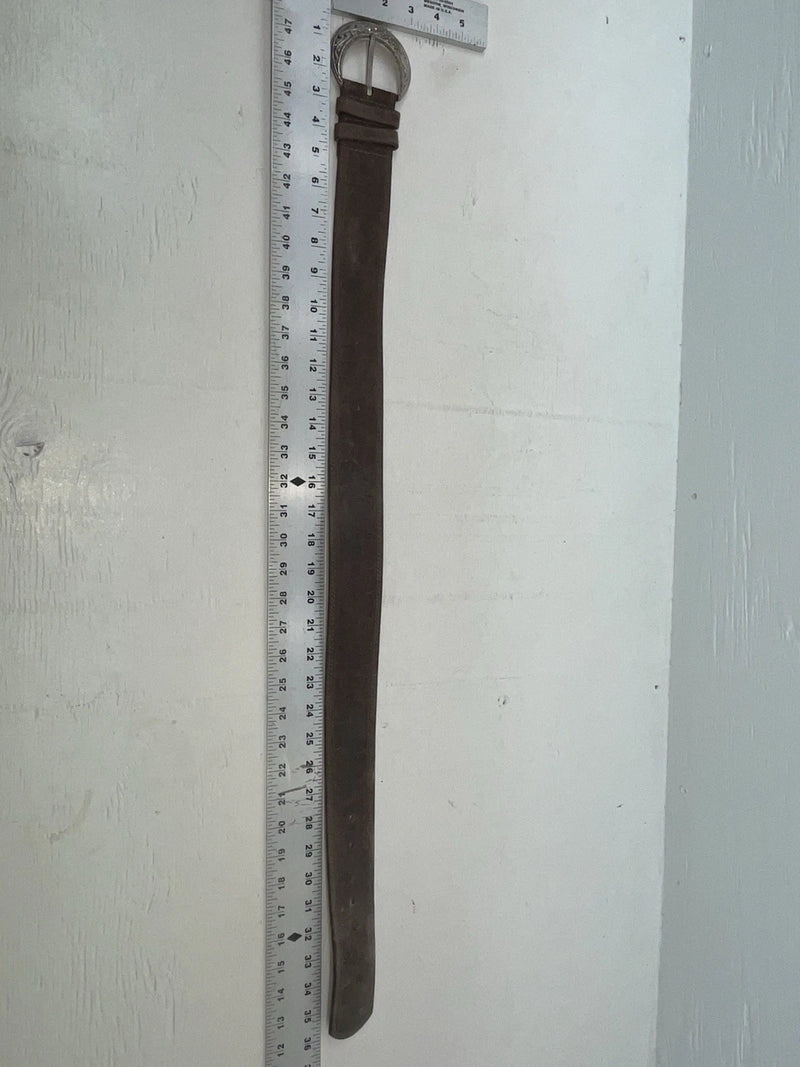 New Brown Genuine Leather Tooled 28” Belt #25000 JJ-107