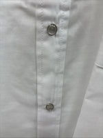 New Men’s ELY Cattleman Simple White Short Sleeve Pearl Snap 18.5 2XL M-74