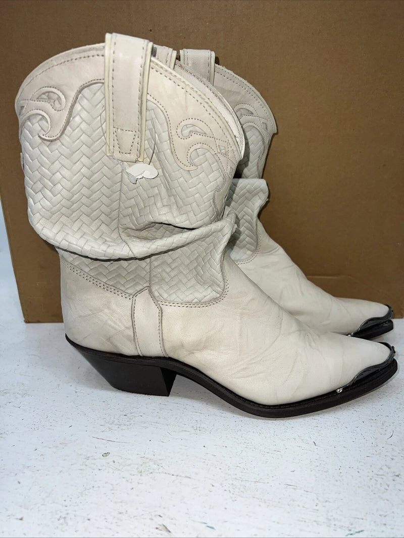 New Women’s Cream Capezio Cowboy Boots. L 467 7.5 7 1/2 M. 17-34