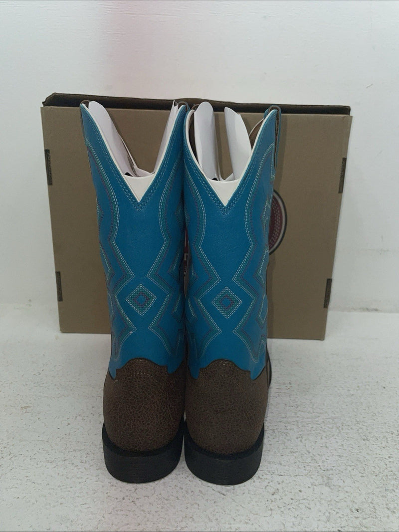 New Youth Blue Nocona Cowboy Boots. N K 5050 4.5 4 1/2 D. 2-93