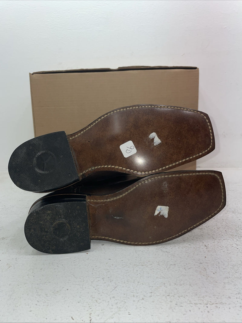 New Men’s Brown Rodeo Cowboy Boots. M 35 9 D. 3-57