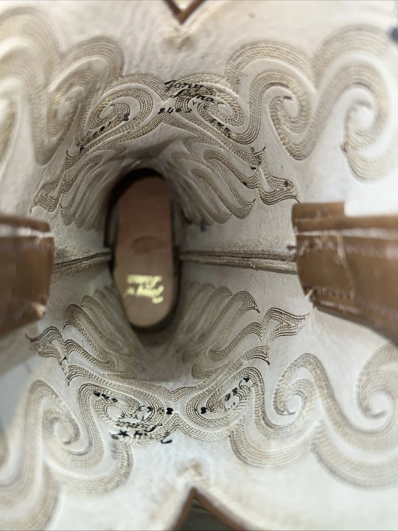 New Woman’s Brown Tony Lama Cowboy Boots. 8463 6.5 6 1/2 B. 18-50