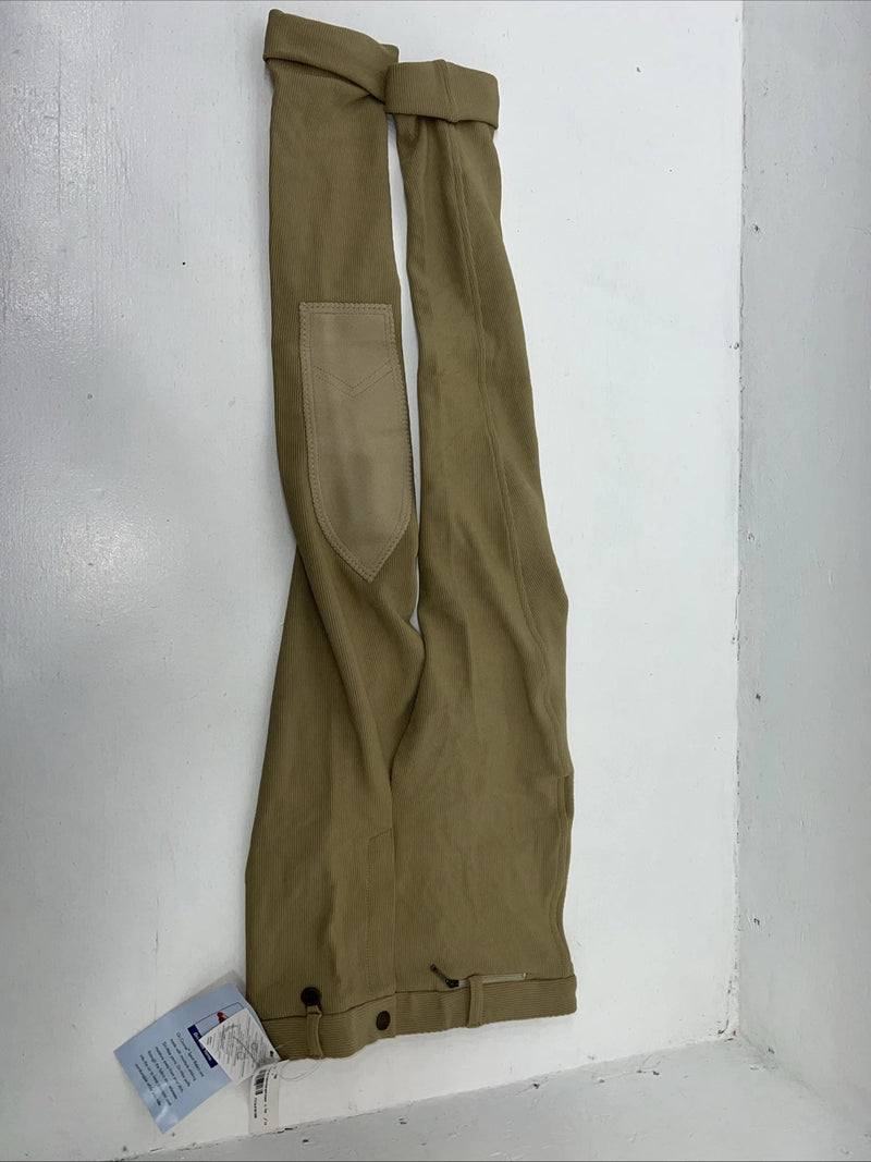 New Children’s Tan Sport Riders Classic Knee Patch English Breeches. 14 D-52