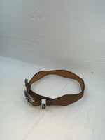 New Brown Genuine Leather Nocona Silver Animal Pendent 24” Belt #605 NN-62