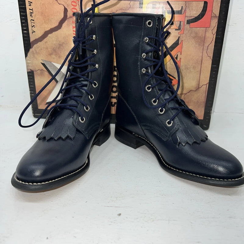 New Women’s Navy Blue Texas Brand Cowboy Boots. 4445 6 M. 20-73
